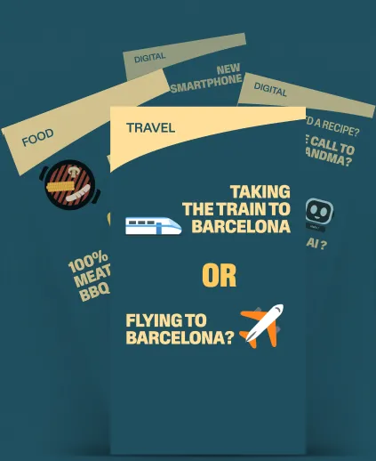 Taking the train to barcelona or flying to barcelona
